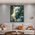 thumbnail image 2 of Kit Punto Cruz Tigre Floreciente Bordado Algodón Ecológico 11CT 50x60cm, 2 of 9