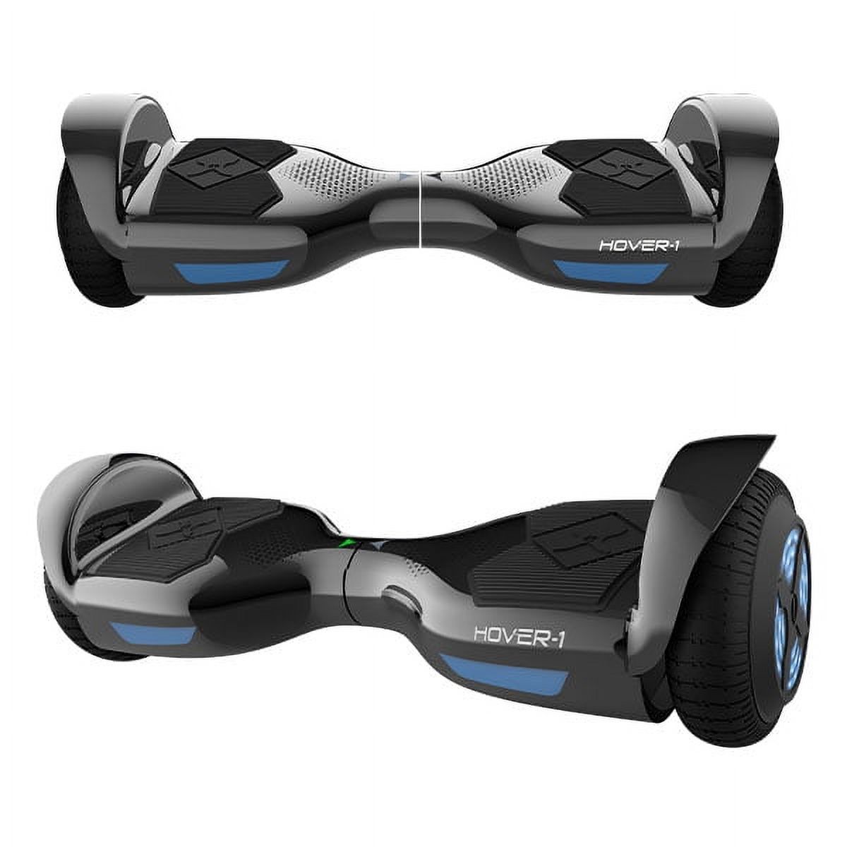 Hover-1 Helix UL Certified Electric Hoverboard, 6.5in LED Wheels, Bluetooth Speaker, Gunmetal Gray - image 2 of 8