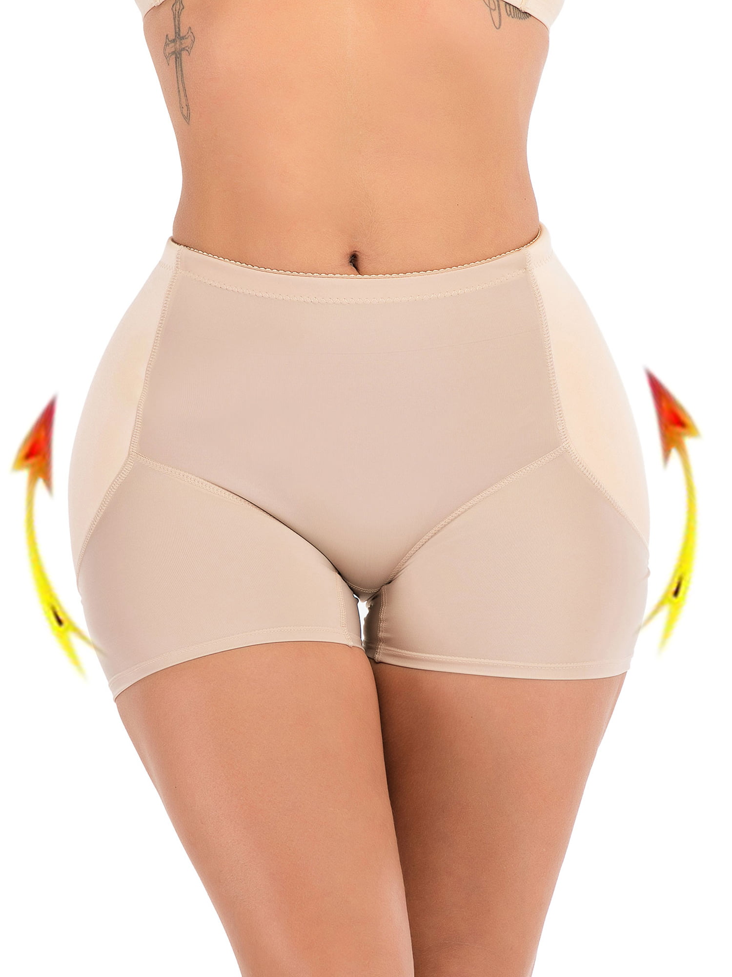 Women Enhancer Shaper Panties High Waist Push Up Padded Butt Fake Hip Underwear 