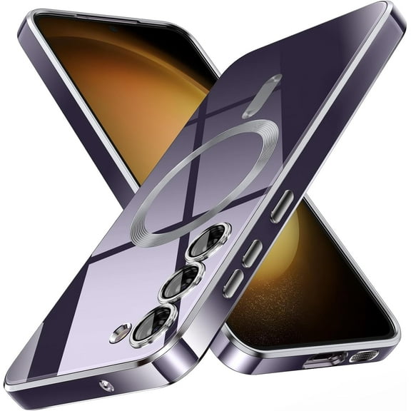 for Galaxy S23 Plus Case,[Compatible with Magsafe],[10 FT Military Grade Drop Protection][Anti Yellowing] Slim Soft TPU Luxury Protective Phone Case for Galaxy S23 Plus-Purple 11-sam s23p-05