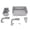 Gray, variant on M Buder Premium Large Capacity Poolside Storage Basket with Built-in Cup Holders, Water Proof Above Ground Pool Organizer Accessories, Heavy Duty Design, Blue (12.4 inches / 31.5 cm)