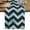 Teal, Black, Gray, variant on Abstract Pink Short Table Runner 36 Inches Long,Geometric Zigzag Waves Bohemian Stripes Cotton Linen Table Runners Dresser Scarves,Fabric Tabletop Scarf Furniture Cover for Home Dinner Party 13"x36"