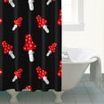 thumbnail image 4 of Whimsical Mushroom Waterproof Shower Curtain, Machine Washable Fabric with Hooks, Boho Fairy Tale Mushroom and Vintage Mushroom Bathroom Shower Curtain, 4 of 5