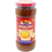 Rani Major Grey Mango Chutney (Indian Preserve) 18oz (1.1lbs) 500g Glass Jar, Ready to eat, Vegan ~ Gluten Free, All Natural, NON-GMO