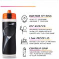 thumbnail image 2 of 30 ouncesmarble blue squeeze water bottle black, 2 of 5