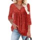 thumbnail image 1 of Camiseta tipo túnica ROSELINLIN de manga larga, holgada, para mujer, RedDot S, 1 of 5