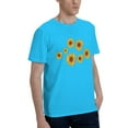 thumbnail image 2 of Pretty Sunflowers Men'S Basic Short Sleeve T-Shirt Spider Baby Blue 3x-Large, 2 of 5