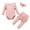 Pink 2, variant on Baby Girl Winter Clothes Toddler Girls Long Sleeve Romper and Pant Headband Outfits 3pcs Set for 3-6 Months