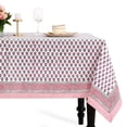 thumbnail image 1 of Mantel de algodón con estampado CPC, 203 x 304 cm, color rosa, lavable, 1 of 9