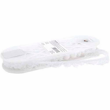 Wrights Floradelle Lace, 7/8" x 12 yds, White