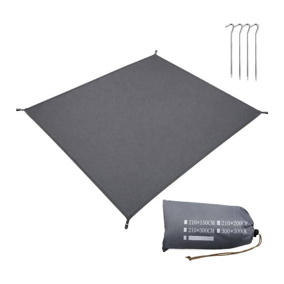 IFRINID 9.8 x 9.8 ft Waterproof Camping Ground Tarp, Foldable 210D Oxford Cloth Picnic Mat, Tent Footprint for Camping, Hiking, Beach and Outdoor Activities