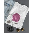 thumbnail image 3 of Elegant Pink Dried Out Rose T-Shirt Women -Image by Shutterstock, Female x-Large, 3 of 4