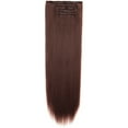 thumbnail image 2 of SHCKE 26" Straight Clip in Hair Extensions Fluffy and not Tangled 24" Wavy Curly Hair Extension Silky Full Head Clip in Hair Extension Synthetic Hair Pieces for Women, 2 of 5