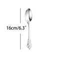 thumbnail image 1 of Juego de cena de plata de lujo, vajilla de boda Retro de acero inoxidable, cuchillo de mesa, tenedor y cuchara, cubiertos de postre, 1 piezas Fivean unisex, 1 of 2