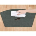 thumbnail image 3 of REGALWOVEN Set of 6 Faux Leather Placemats for Kitchen Dining Table Decor Washable Heat Resistant Table Placemats Wipeable Table Mat Green 19*12in, 3 of 7