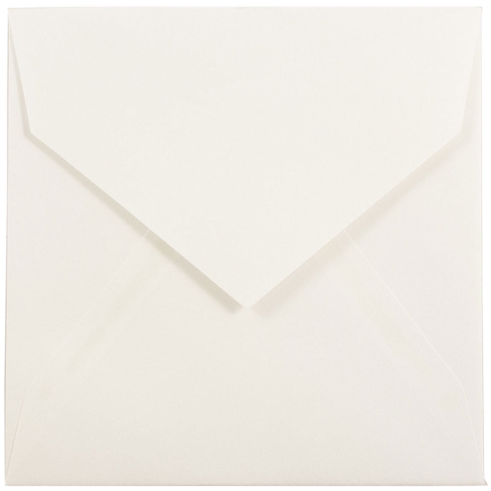 JAM 5.75 x 5.75 Square Invitation Envelopes with Euro Flap, White, 25