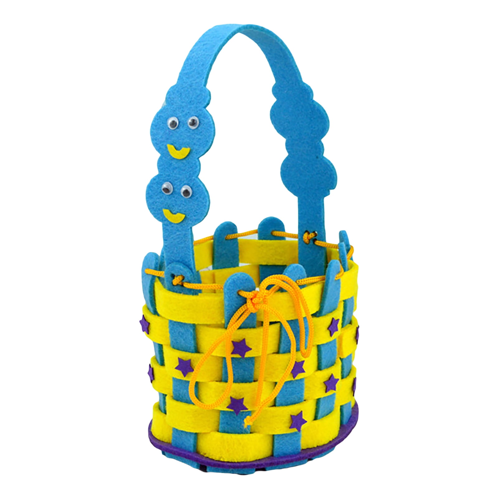 Cuteam DIY Weave Cloth Set,Weave Toy Soft Touch Early Educational Lightweight Basket Making DIY