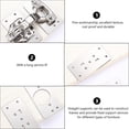 thumbnail image 2 of 4 Sets Cabinet Hinge Door Hinge Repair Plate Kit Hinge Fixing Plate Stainless Steel Plate Repair, 2 of 3