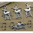 thumbnail image 3 of U8MO 20/50/100pc Jewelry Making Deer Alloy Charm Pendant DIY Bracelet Necklace-20pcs, 3 of 4