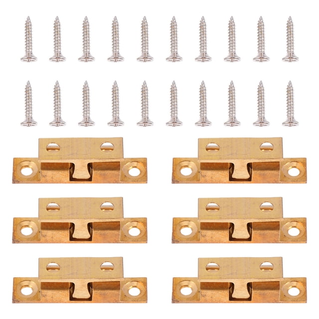 BEADCEST 10 Pcs Door Catches Hardware Copper Golden for Various Uses