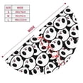 thumbnail image 3 of Sikiie Cute Panda Face 30-48 inches {designName} Print Christmas Tree Skirt Snowman Xmas Tree Skirt with Edge Christmas Decorations for Holiday Party-36", 3 of 7