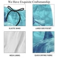 thumbnail image 4 of luoweisi Men's Beach Shorts Quick Dry Swim Trunks with Mesh Lining Shark L, 4 of 5