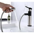 Black Bathroom Sink Faucet, 304 Stainless Steel Single Hole Basin