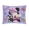 Disney Minnie Mouse I Am Awesome Decorative Toddler Pillow, Lavender, 15" x 12" Rectangle, Piece Count 1