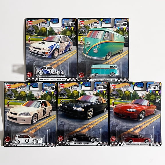 HW Premium Boulevard #71-75 Set of 5 Cars GJT68