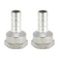 thumbnail image 1 of Accesorios de manguera en forma de espiga de acero inoxidable 304 Unique Bargains 5/8" OD 3/4" BSPT conector hembra para aire, agua, aceite, gas, combustible, 2 piezas tono plateado, 1 of 1