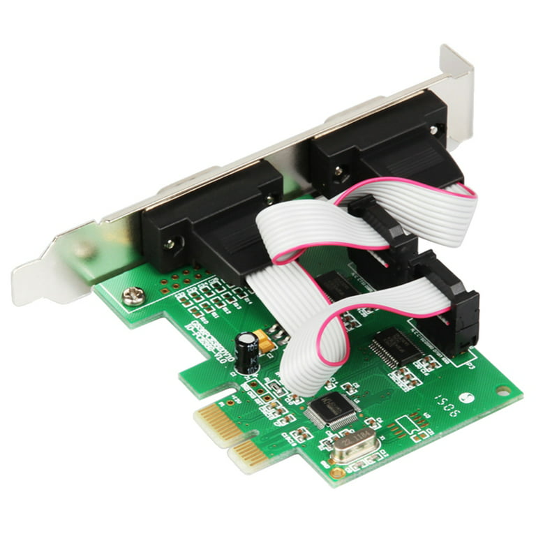 PCI 2 Ports Serial RS232 Db9 Controller Card PCI-E 1.0 x 1 