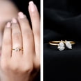 thumbnail image 3 of Rosec Jewels Lab Diamond Promise Ring for Women - Toi Et Moi Ring - Ready to Gift for Valentines Day, 14K Yellow Gold, US 3.00, 3 of 8