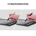 thumbnail image 4 of 2-in-1 Stylus Pen with Clip and Conductive Head and Disc Universal Touchscreen Pen for All Capacitive Touchscreens Cell Phones Tablets Pack of 2pcs Black&Silver, 4 of 7
