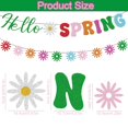 thumbnail image 2 of Guirnalda de Flores con Letrero Brillante "Hola Primavera" Neyeidru, 2 of 7