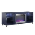 Ameriwood Home Lumina Deluxe Fireplace TV Stand for TVs up to 70", Navy