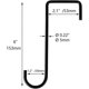 thumbnail image 2 of 4 Pack 15x5 cm Fence hooks,Metal Wall Hooks Plant Hanger Bracket, Gardening hooks(Black), 2 of 5