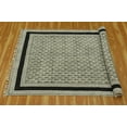 thumbnail image 3 of Casavani Cotton Handblock Printed Black Rug Square Area Rug for Living Room Dining Room Bedroom 10x10 feet, 3 of 5