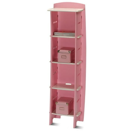 No Tools Assembly - Bookcase, Pink and White