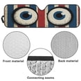 thumbnail image 6 of HUIACONG US Flag Eyes Windshield Sun Shade for 2007-2023 Wrangler Rubicon Sahara TJ JK JKU 2 & 4 Door-Blocks UV Rays Sun Visor Protector,Car Sun Shade,Black Car Sun Shade, 6 of 6