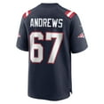 thumbnail image 3 of Men's Nike Jake Andrews  Navy New England Patriots Team Game Jersey, 3 of 6