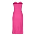 thumbnail image 4 of Sakmal Elegant Womens Spring Dresses Sexy Long Pink Cocktail Dress Sleeveless Bodycon Dresses, 4 of 4