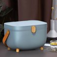 thumbnail image 4 of Medicine Storage Box, Oval Medicine Box Organizer Storage, Medication Storage with Portable Handle, First Aid Safe Medication Storage Box for Family, Double Layer Multicompartment, 4 of 7
