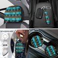 thumbnail image 4 of Uorisanigo Aztec Geometric Car Seat Cover Full Set of 18 Pack with Steering Covers Seat Belt Shoulder Pad Center Console Pad Headrest Covers Lever Stick Knob Cover Drink Coasters Key Chains, 4 of 7