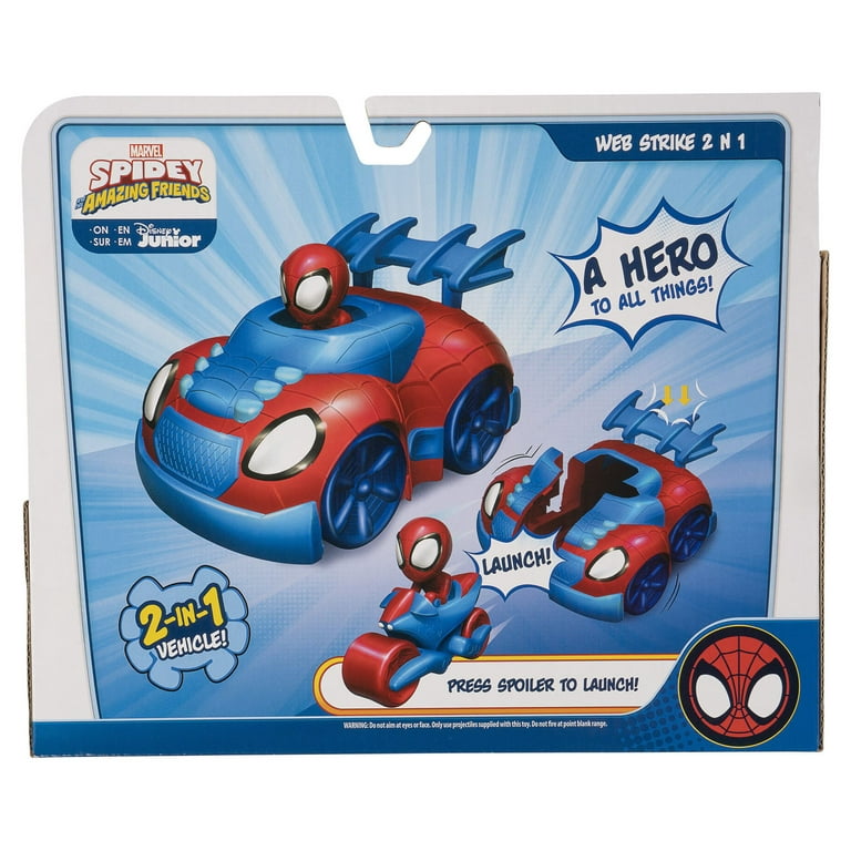 Spidey and His Amazing Friends Web Strike 2-in-1 Vehicle