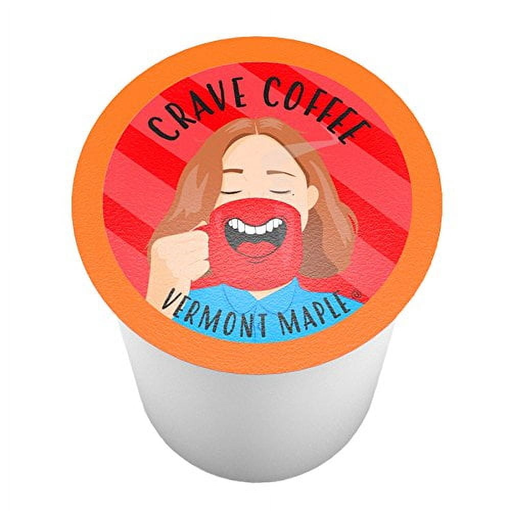 Crave Beverages Flavored Coffee Pods, Compatible with K-Cup Brewers, Vermont Maple, 40 Count