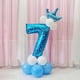 thumbnail image 3 of 1 juego de globos de aluminio con números grandes del 0 al 9, globos de látex de 12 pulgadas, decoraciones Numero 7, 3 of 4