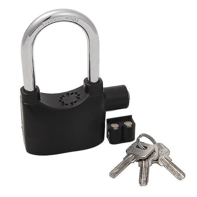 Candado con alarma de aleación de aluminio con núcleo de cobre lleno, cerradura antirrobo antioxidante, cerradura para puerta de motocicleta, cerradura para gabinete