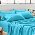 thumbnail image 3 of Bare Home Pillowcase Set - Premium 1800 Collection - Double Brushed - Ultra Soft - Standard Size, Aqua, 4 Count, 3 of 8