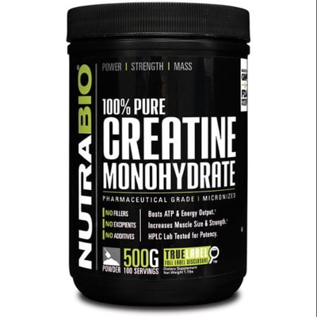 UPC 649908230104 product image for NutraBio 100% Creatine Monohydrate Powder - 500 g - Muscle Building Supplement | upcitemdb.com