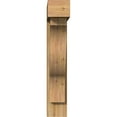 thumbnail image 2 of Ekena Millwork 8"W x 32"D x 44"H Funston Block Rough Sawn Bracket w/ Offset Brace, Western Red Cedar, 2 of 25